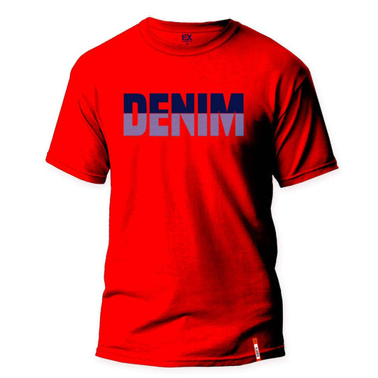 EIGHT X - Big Denim 8X Street T-Shirt - Red: RED / M