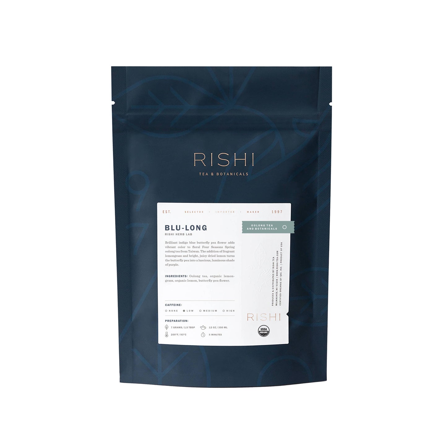 Rishi Tea & Botanicals - Blu-long Organic Loose Oolong Tea (4 oz)