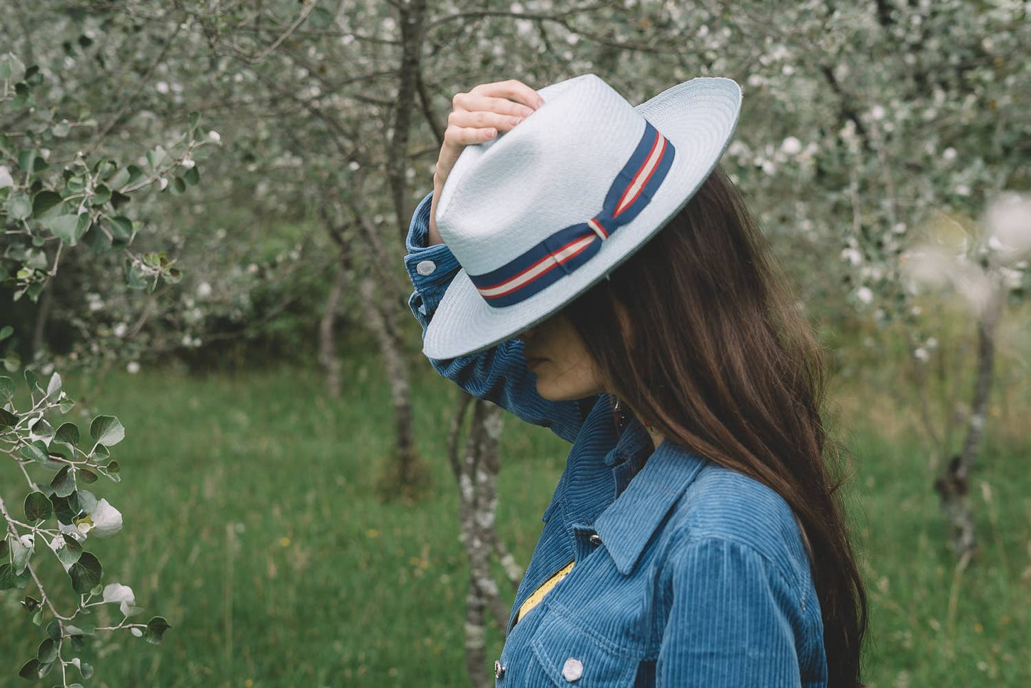 Elegancia Tropical Genuine Panama Hats - Classic Blue Panama Hat -  Handmade Straw Summer Hat: Extra Large