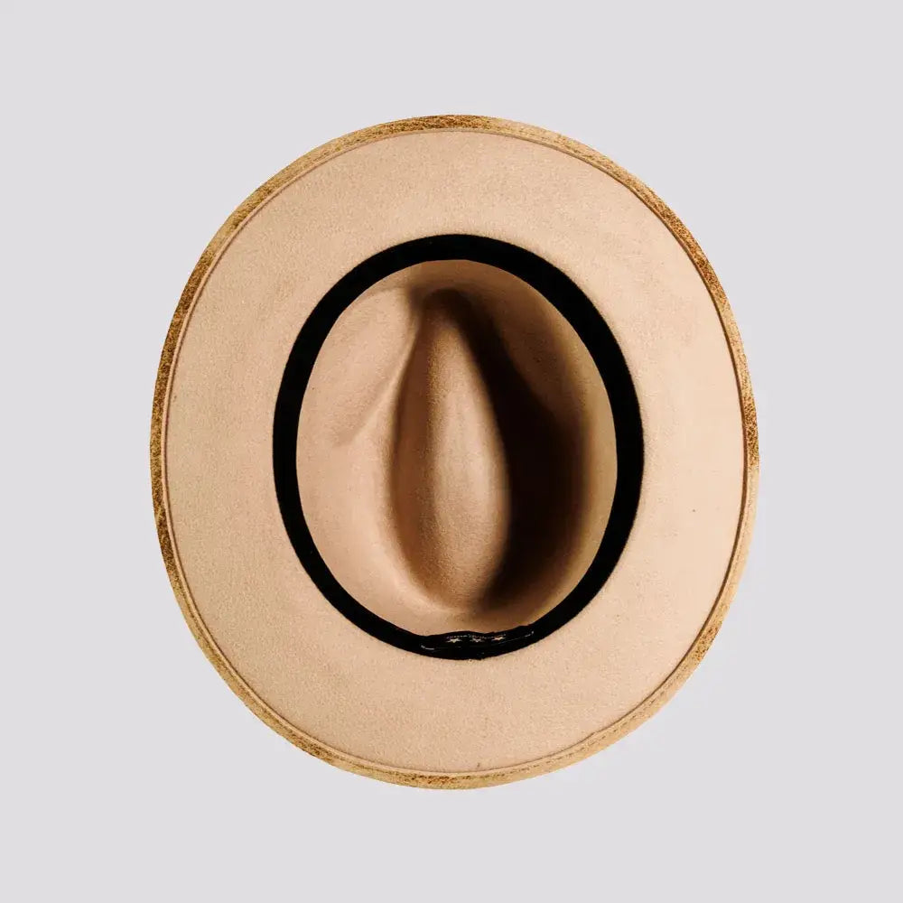 American Hat Makers - Wool Felt Packable Hat - Style Bootlegger Open Sizing 6: Ivory / LG