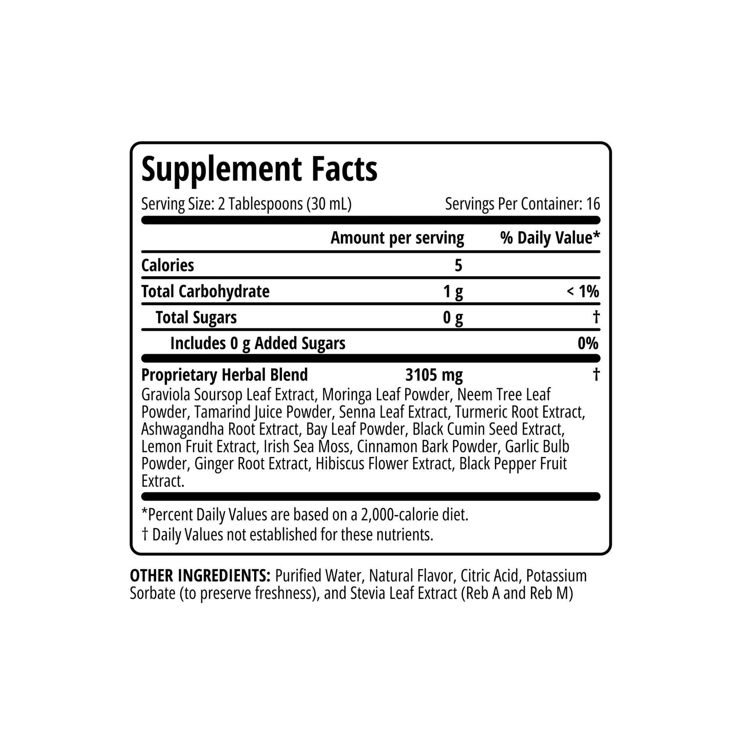 Serene Herbs - Soursop Bitters Liquid Mixed Berry 16oz