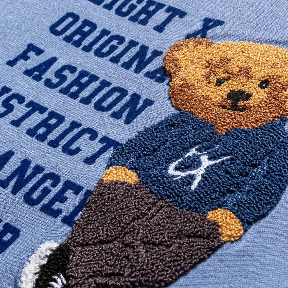 EIGHT X - Bear Origins 3D Graphic T-Shirt - Blue: BLUE / 3XL