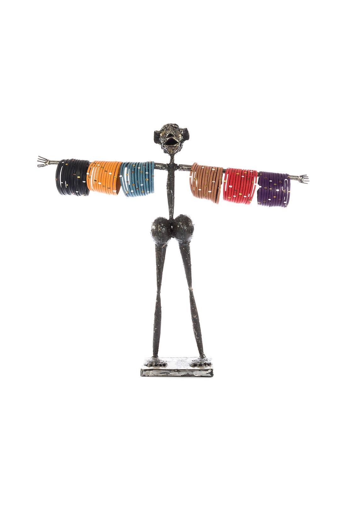 Swahili | AFRICAN MODERN - Kenyan Metal Mama Jewelry Displays: JKT1A  Small
