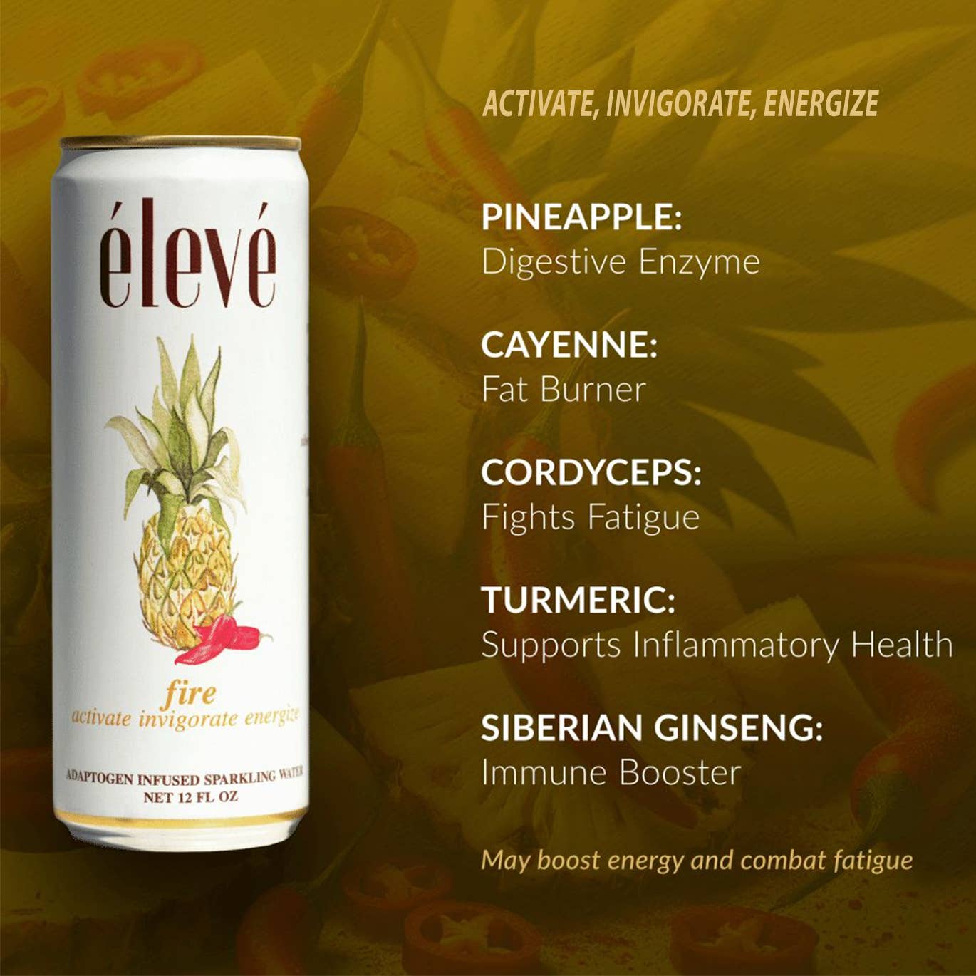 élevé - Fire - activate, invigorate, energize