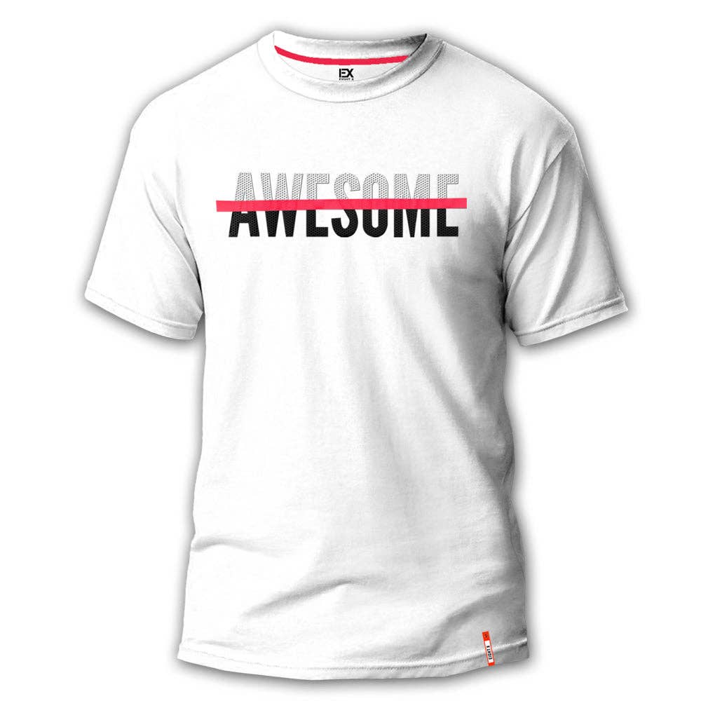 EIGHT X - AWESOME 8X Street Silicone Textured T-Shirt - White: WHITE / XL