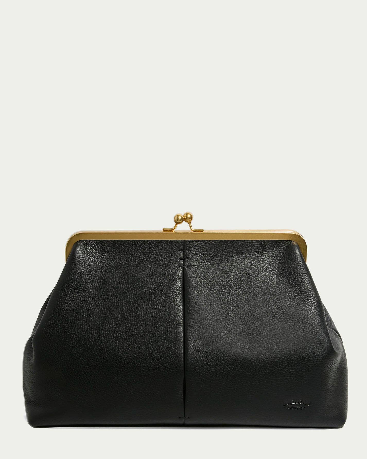 American Leather Co - Grace Oversized Clutch: Black