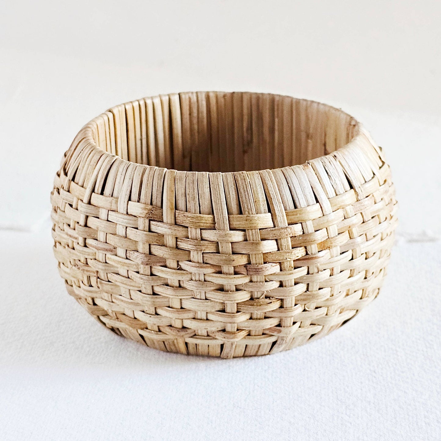 Bisjoux - Rattan straw cane bangle bracelet set handmade renewable: Set