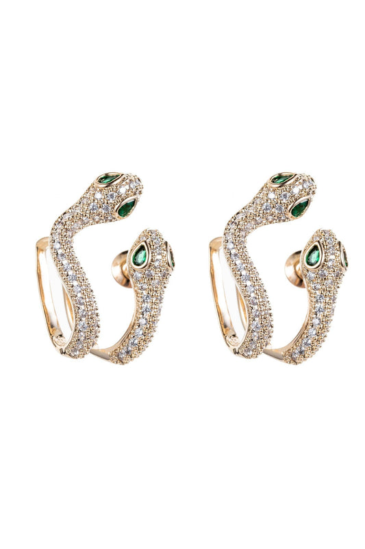 Eye Candy Los Angeles - Snake Cuff Earrings