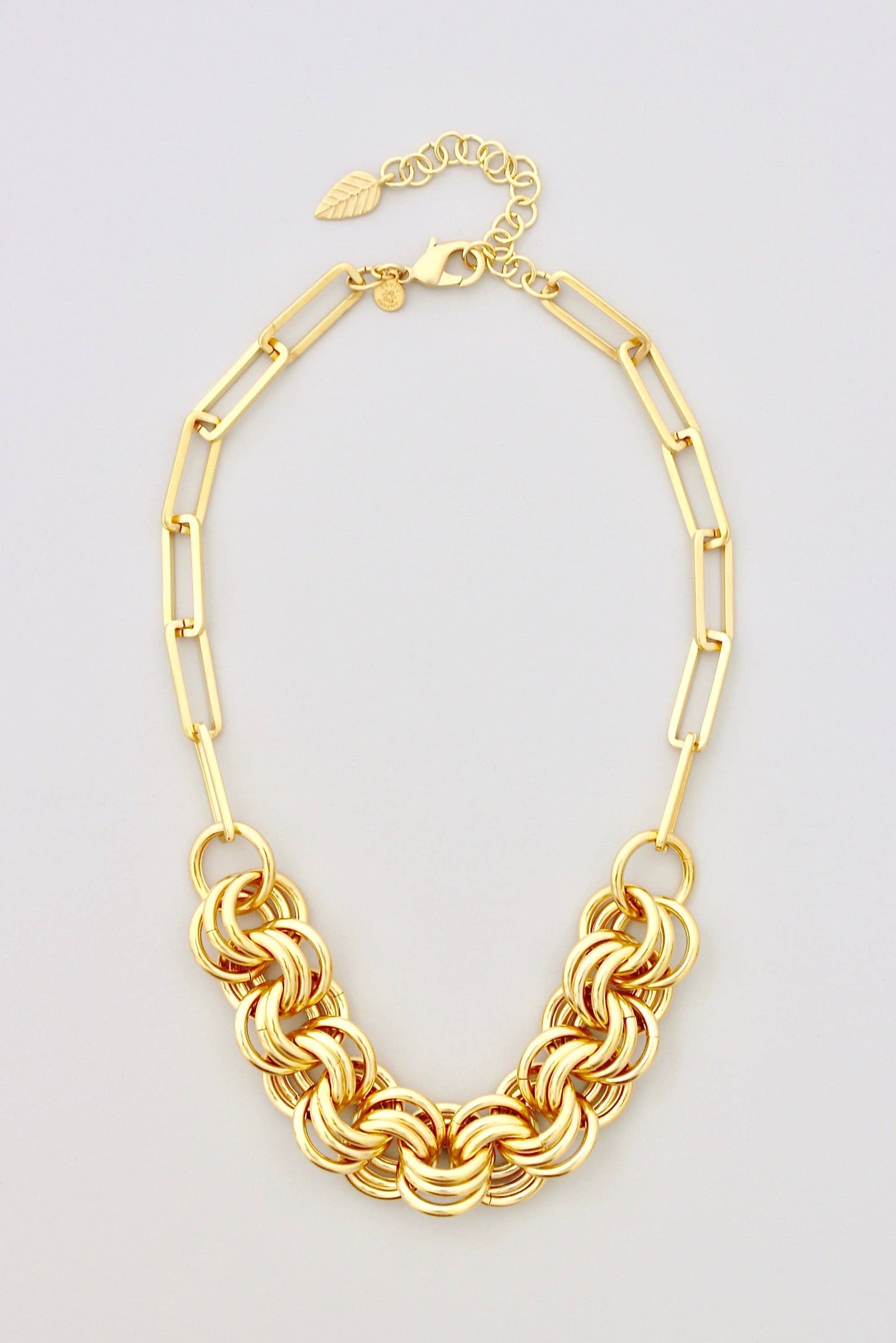 David Aubrey Jewelry - DOR318 18k matte gold chain necklace