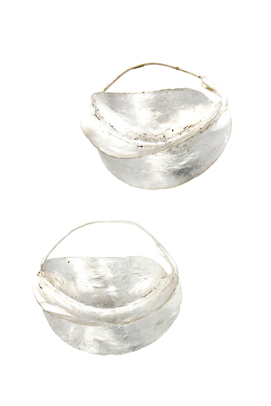 Swahili | AFRICAN MODERN - Fulani Sterling Silver Earrings: Large