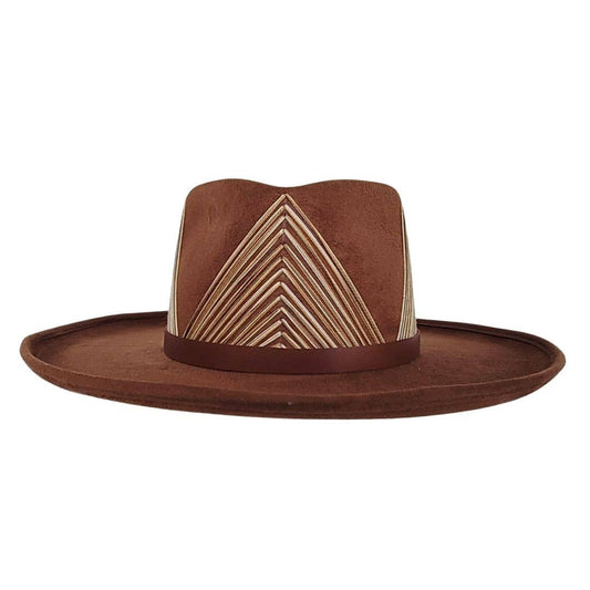 PETRA SAVAGE - AURELIA  Women's Diamond Tobacco Hat : Tobacco / M/L
