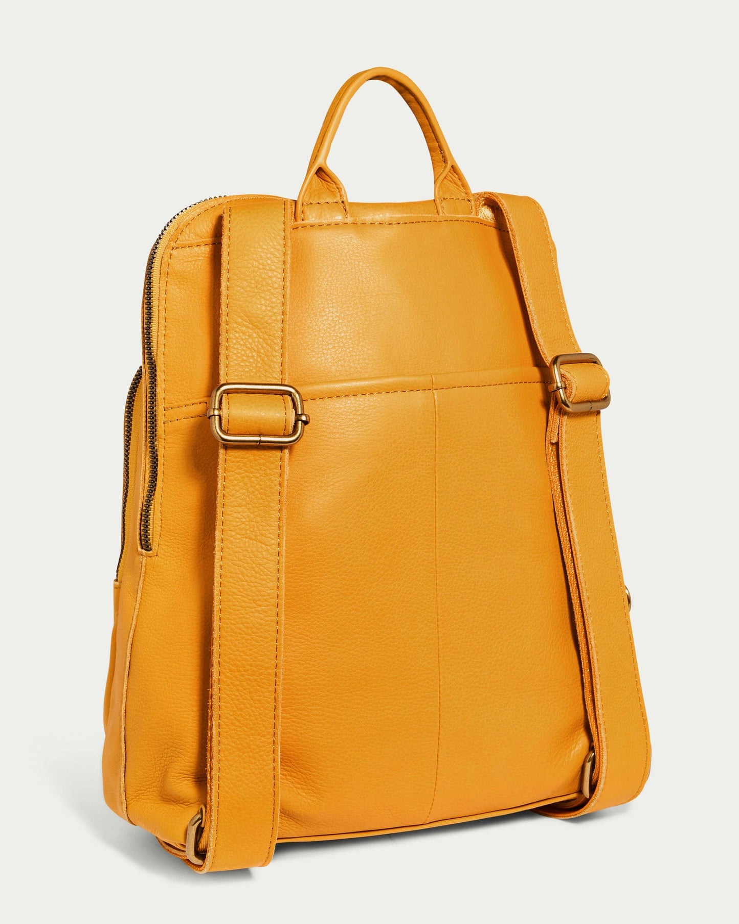 American Leather Co - Cleveland Backpack: Pomegranate Yellow
