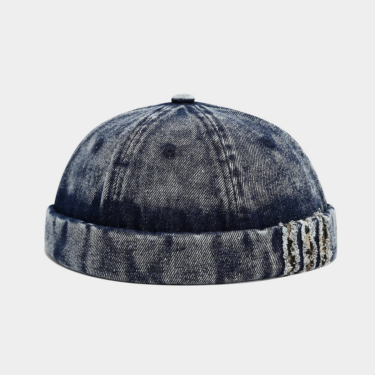 ACCITY - Washed Denim Brimless Sailor Cap Unisex_CWAH04670: Blue / (OS) 1