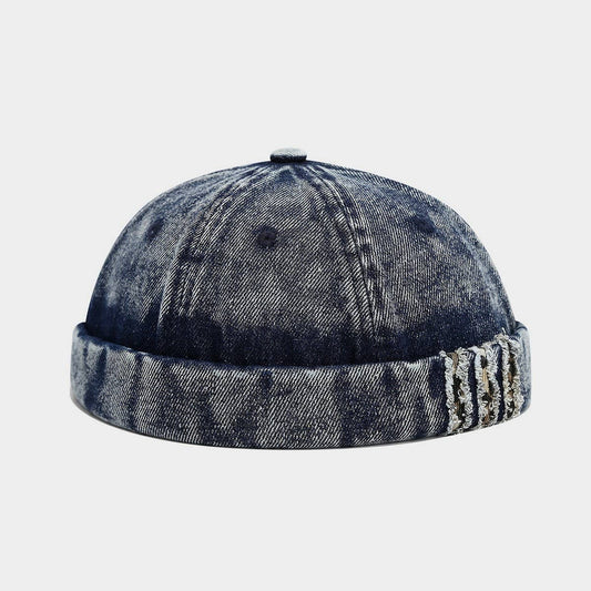 ACCITY - Washed Denim Brimless Sailor Cap Unisex_CWAH04670: DARKBLUE / (OS) 1