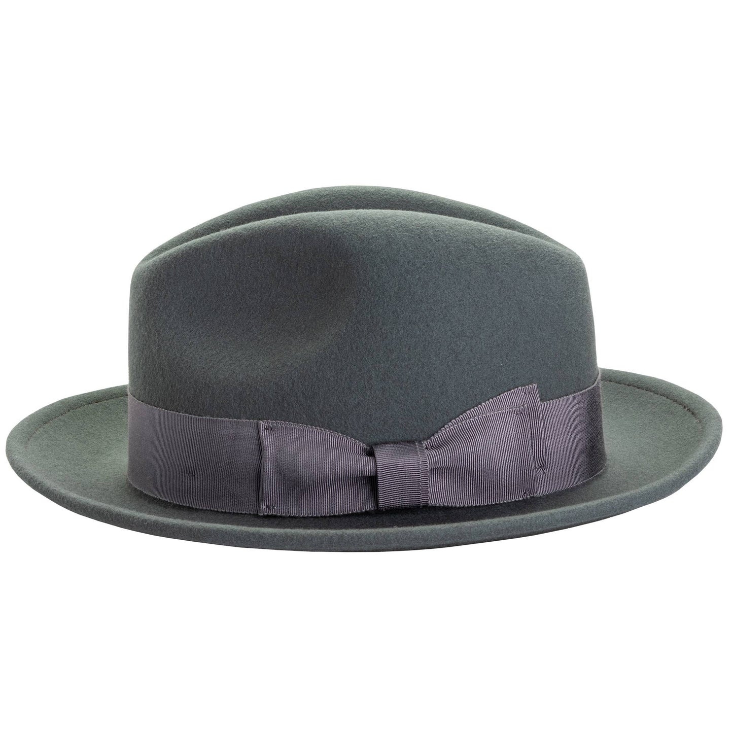 American Hat Makers - Crushable Wool Felt Pinch Front Hat - Style Pablo: Black / MD