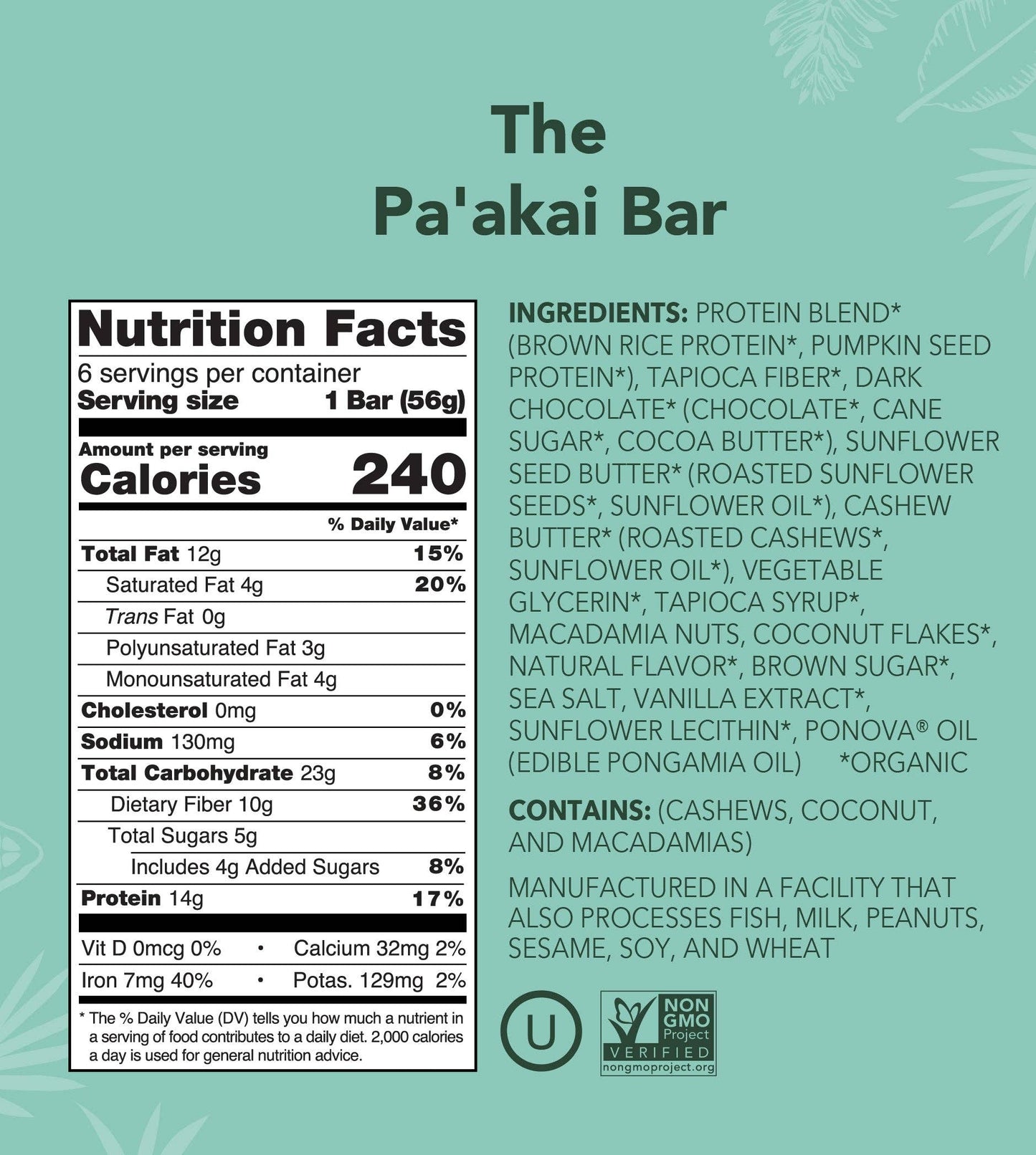 Aloha - The Pa'akai Bar (Pack Of 6): 6 Bar Box