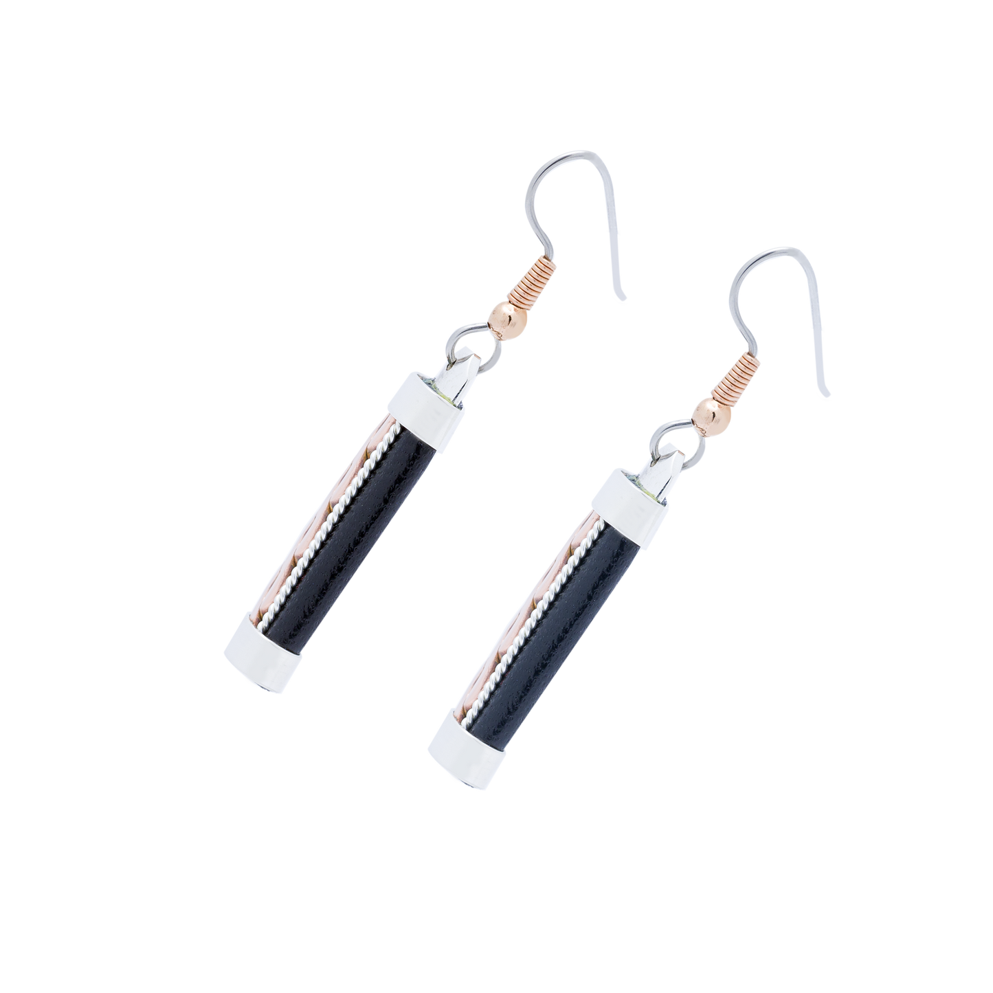 HPSilver, LLC - ER.MAR.7002 - Leather Earrings