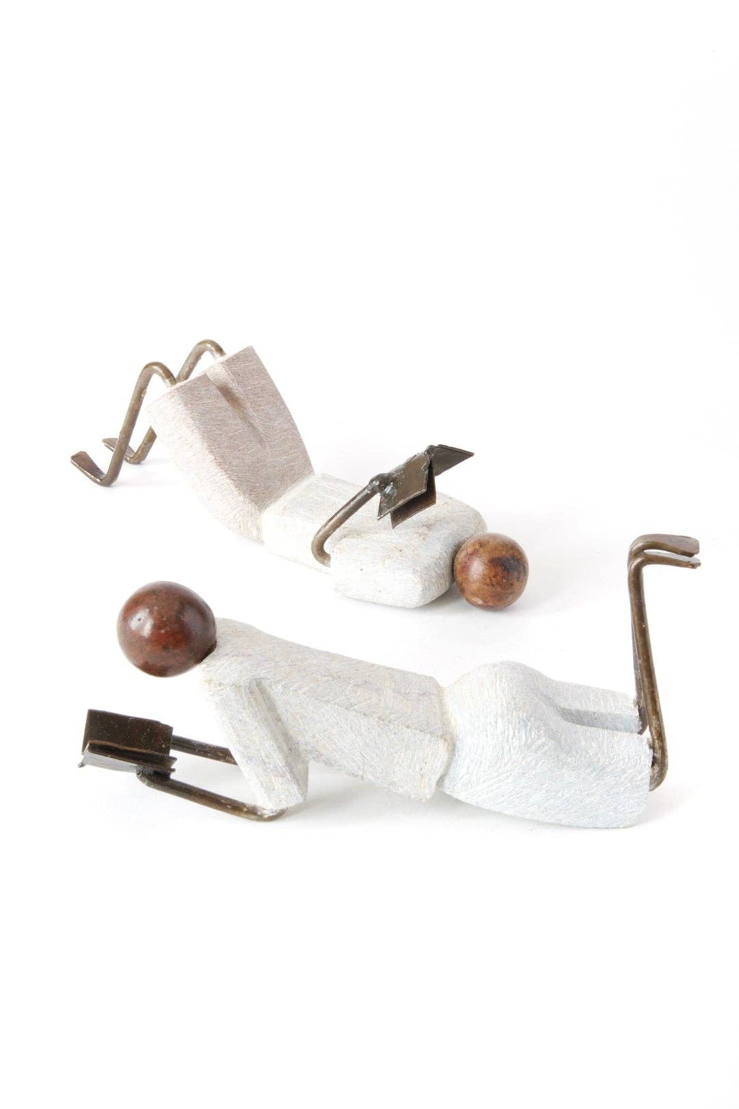 Swahili | AFRICAN MODERN - Set of Two Zimbabwean Simple Life Stone and Metal Readers