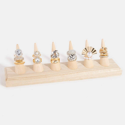 Collections by Fame Accessories - Wooden Ring Mount Display: WOOD
