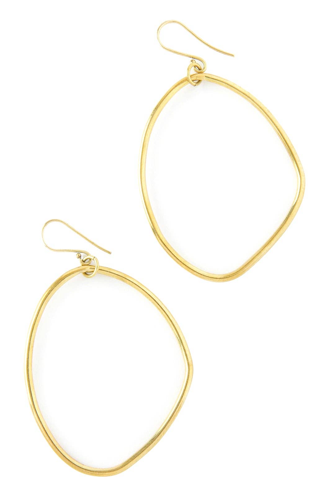 Swahili | AFRICAN MODERN - Kenyan Iconoclast Brass Earrings