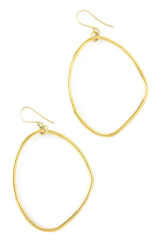 Swahili | AFRICAN MODERN - Kenyan Iconoclast Brass Earrings