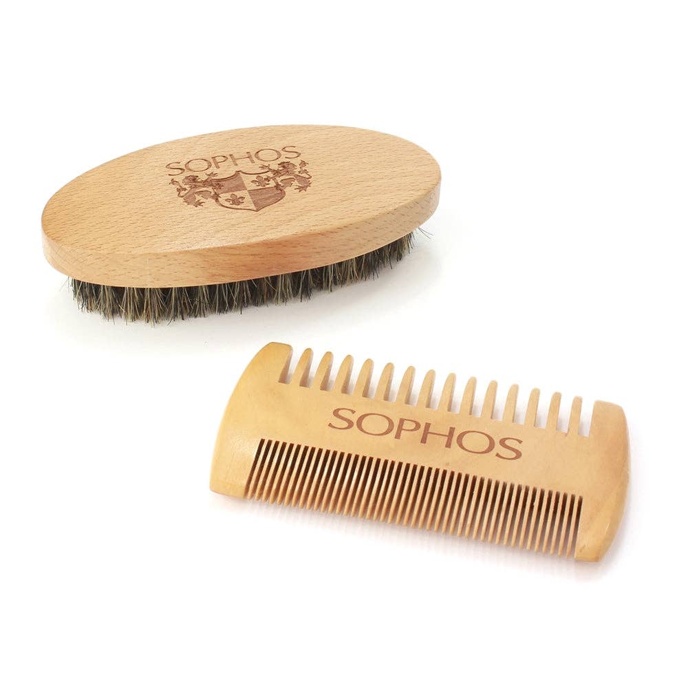 Sophos - Beard Brush and Comb Set