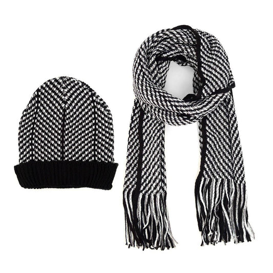 Selini New York - Men's Winter Knit Scarf and Hat Set