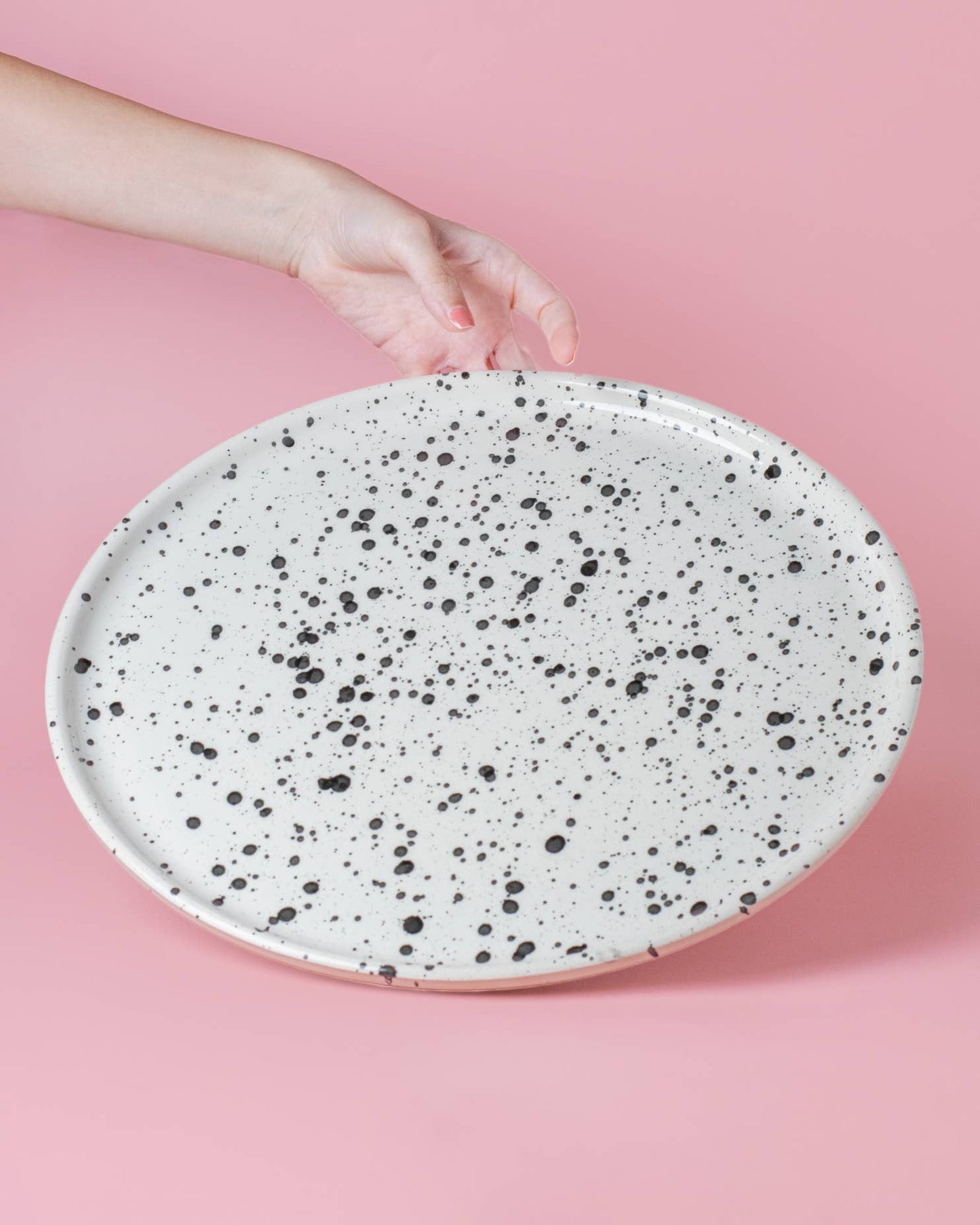 Alfar Tierra Cocida - Large Ceramic Pizza Plate 34 cm/GALAXY Mottled