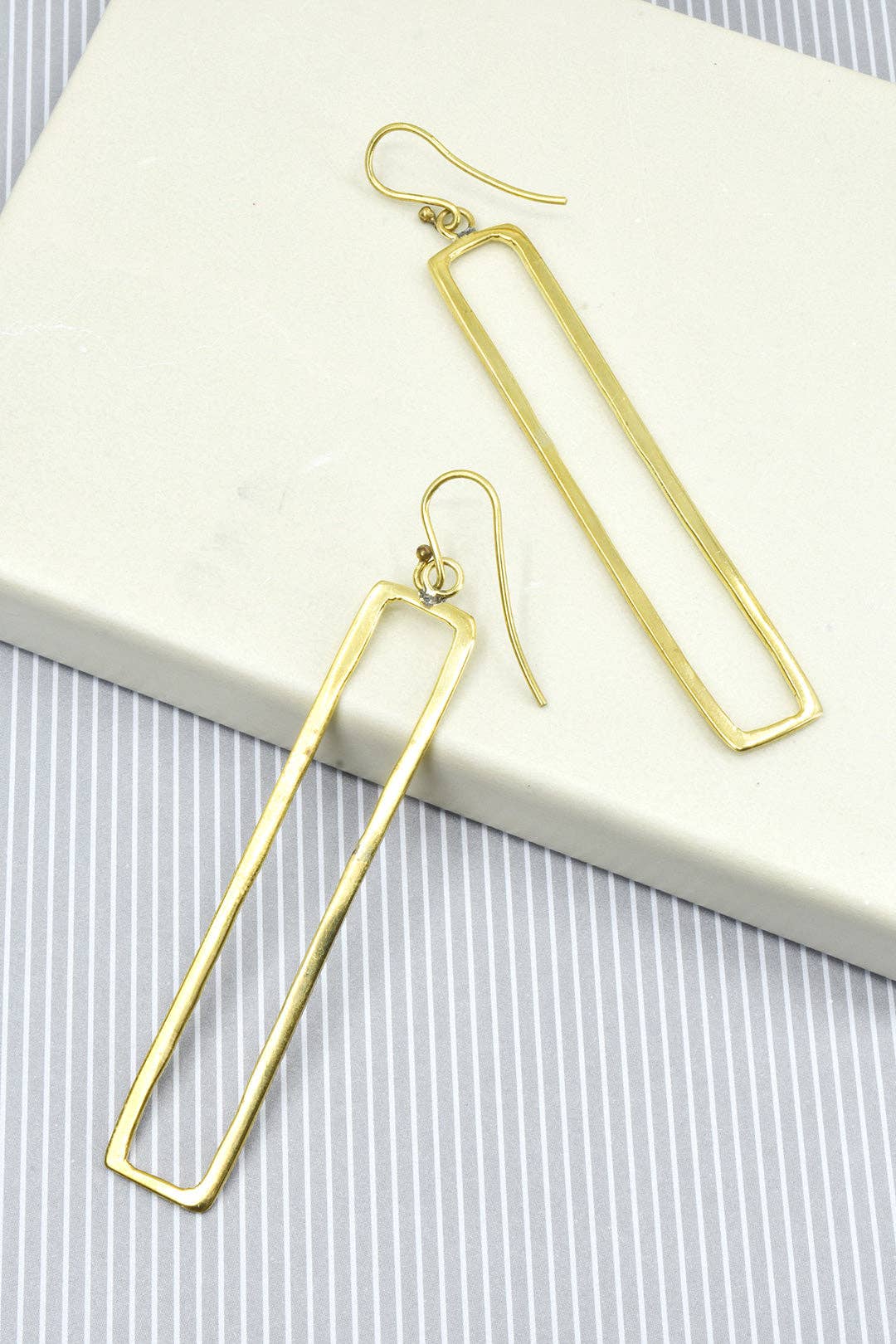 Swahili | AFRICAN MODERN - Kenyan Brass Cathedral Earrings