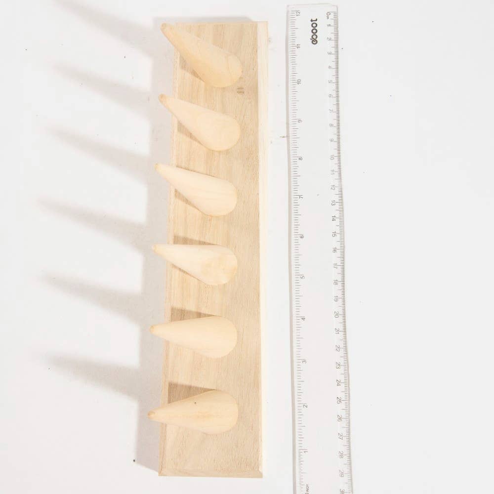 Collections by Fame Accessories - Wooden Ring Mount Display: WOOD