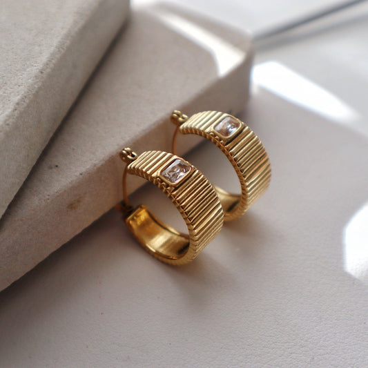 JESSA Jewelry - Stella Hoops | Chunky Gold Hoops