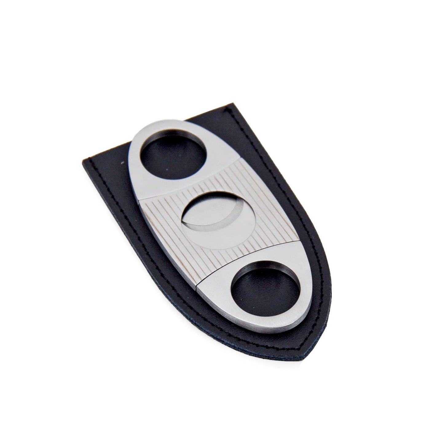 BeyBerk International - Stainless Steel Guillotine Cigar Cutter with Pouch