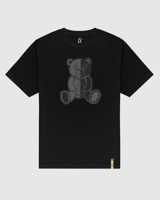 EIGHT X - Big Bad Bear Oversized Graphic T-Shirt - Black: BLACK / XL