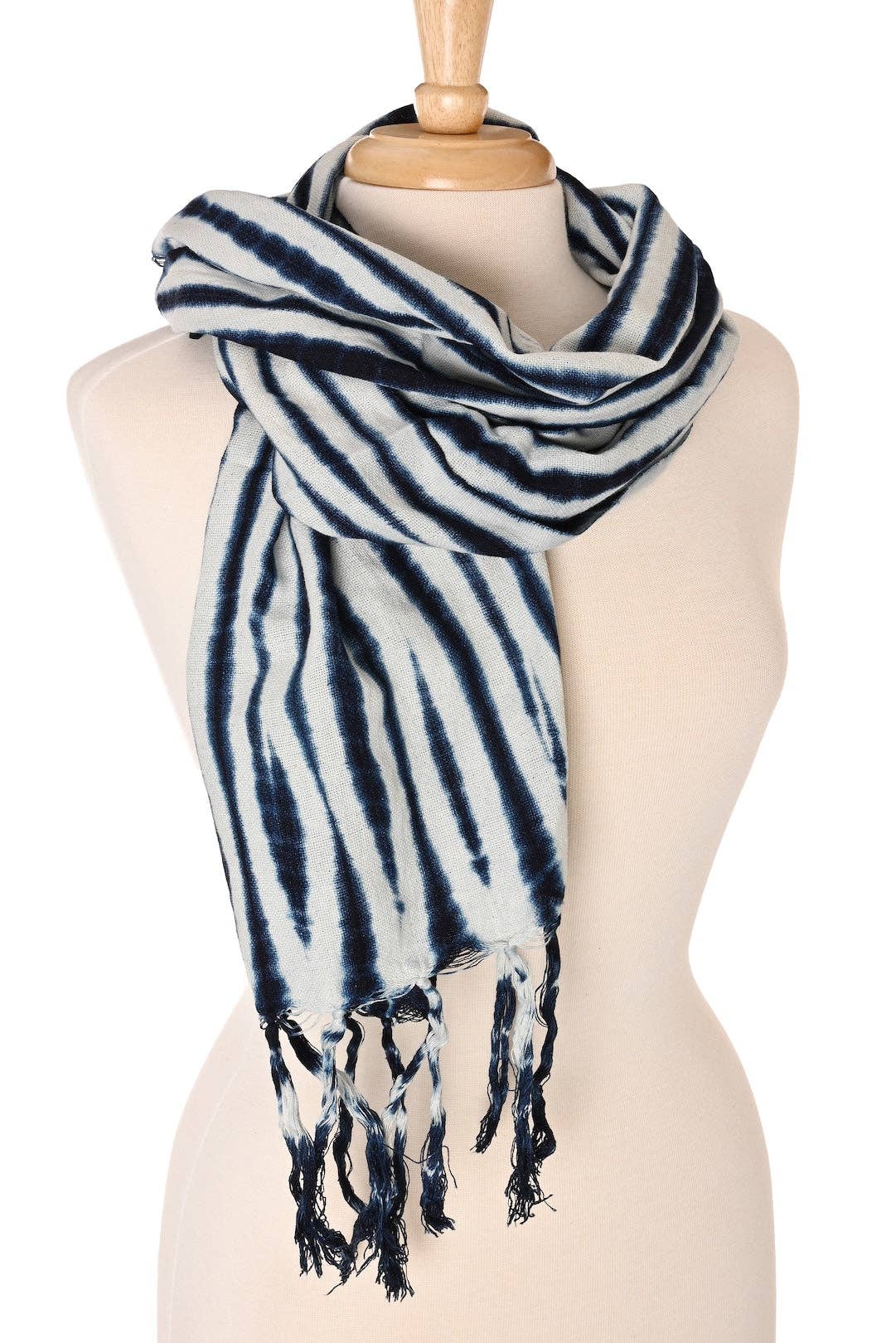 Swahili | AFRICAN MODERN - Moonlit Tide Organic Cotton Scarf from Mali