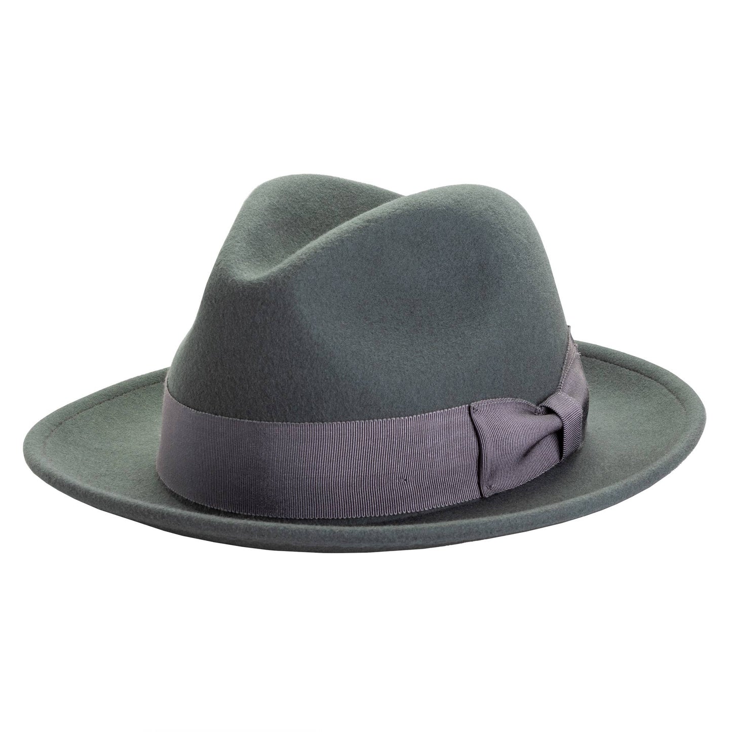 American Hat Makers - Crushable Wool Felt Pinch Front Hat - Style Pablo: Navy / MD