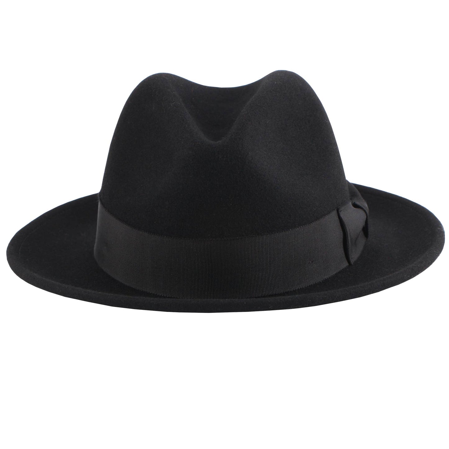 American Hat Makers - Crushable Wool Felt Pinch Front Hat - Style Pablo: Navy / MD