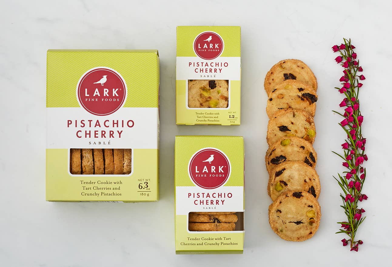 Lark Fine Foods - Pistachio Cherry Sable - 6 Oz