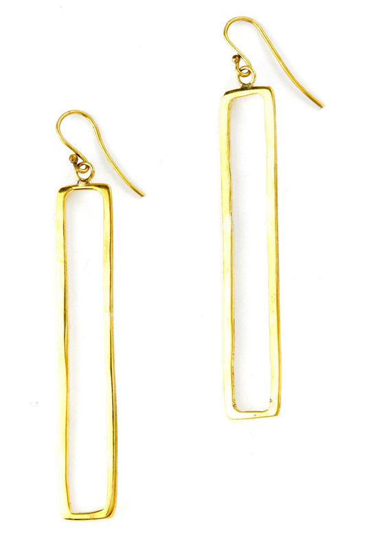 Swahili | AFRICAN MODERN - Kenyan Brass Cathedral Earrings