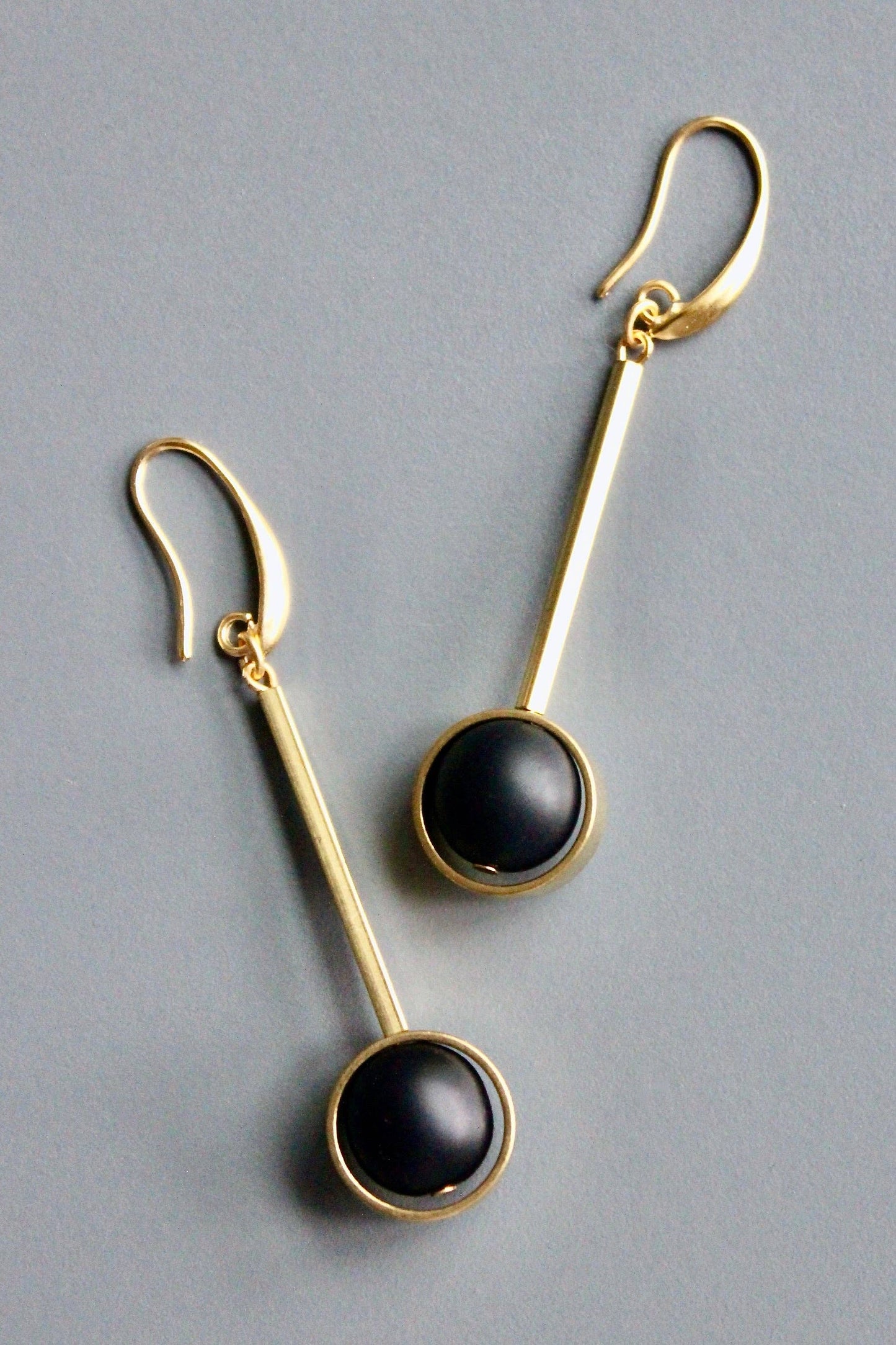 David Aubrey Jewelry - HYLE46 Jet glass earrings