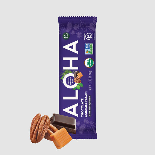 Aloha - Chocolate Caramel Pecan Protein Bar: 12 Bar Box