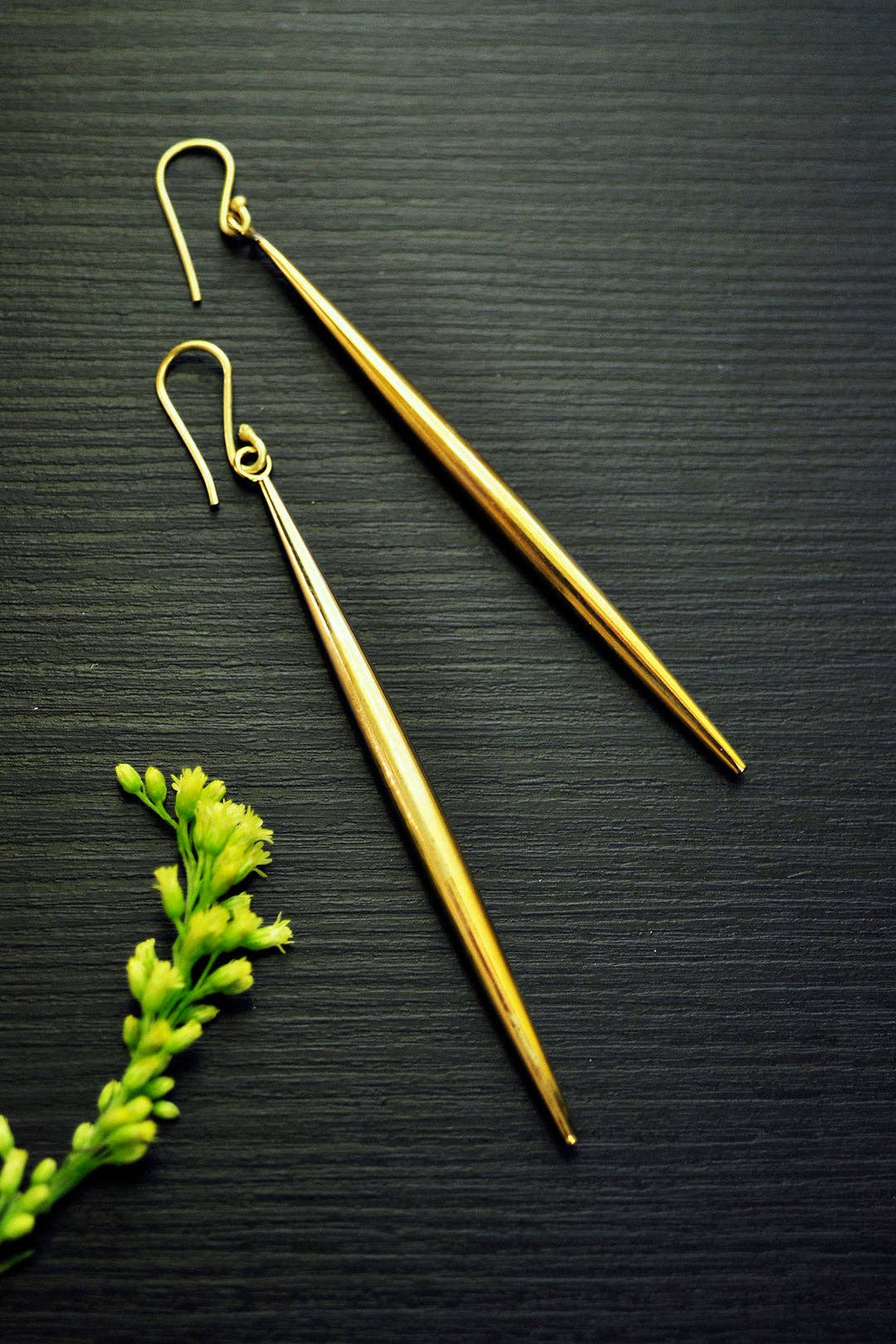 Swahili | AFRICAN MODERN - Kenyan Brass Javelin Earrings