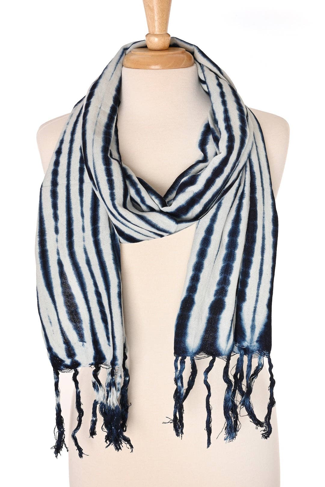 Swahili | AFRICAN MODERN - Moonlit Tide Organic Cotton Scarf from Mali