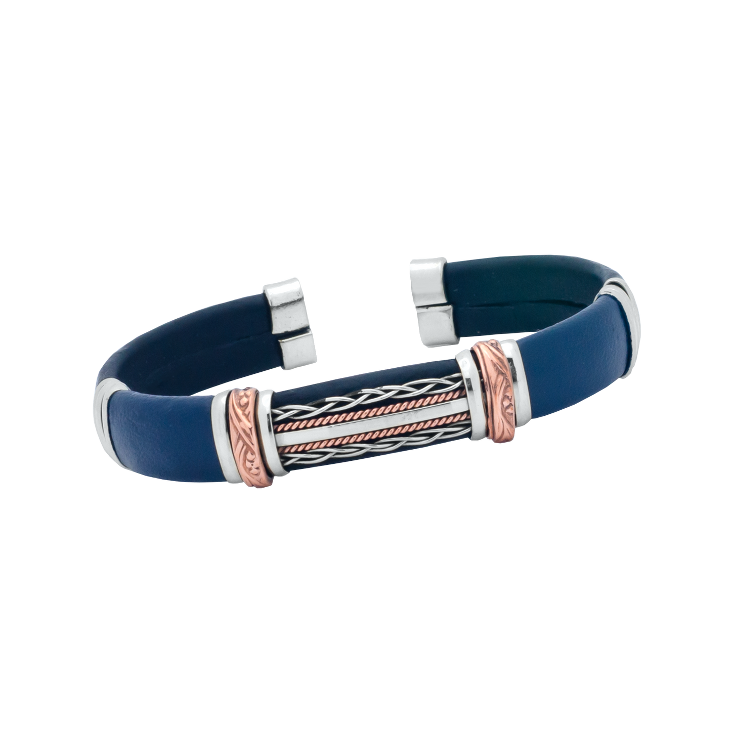 HPSilver, LLC - BR.ULB.1310 - Unique Leather Bracelet