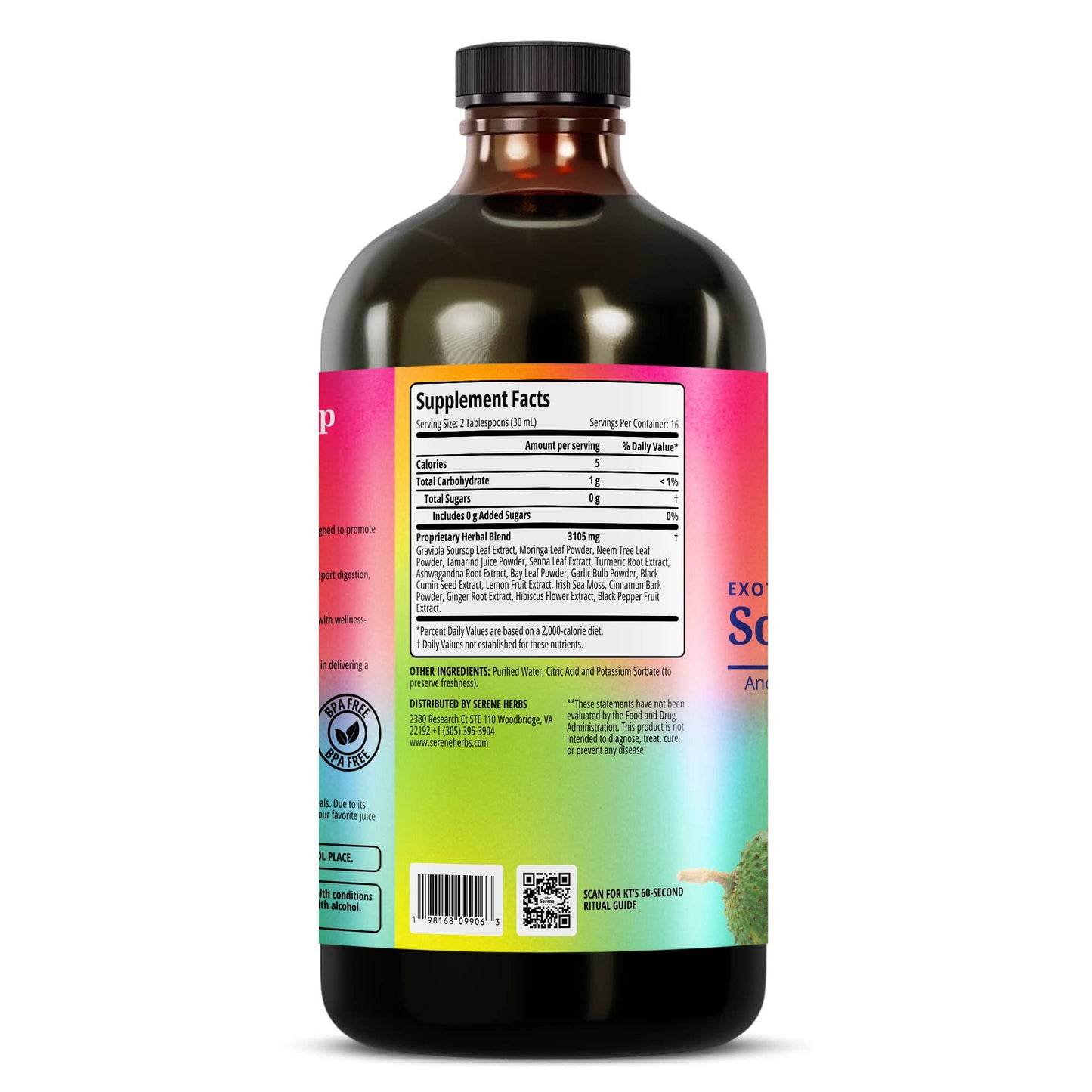 Serene Herbs - Soursop Bitters Liquid OG 16oz