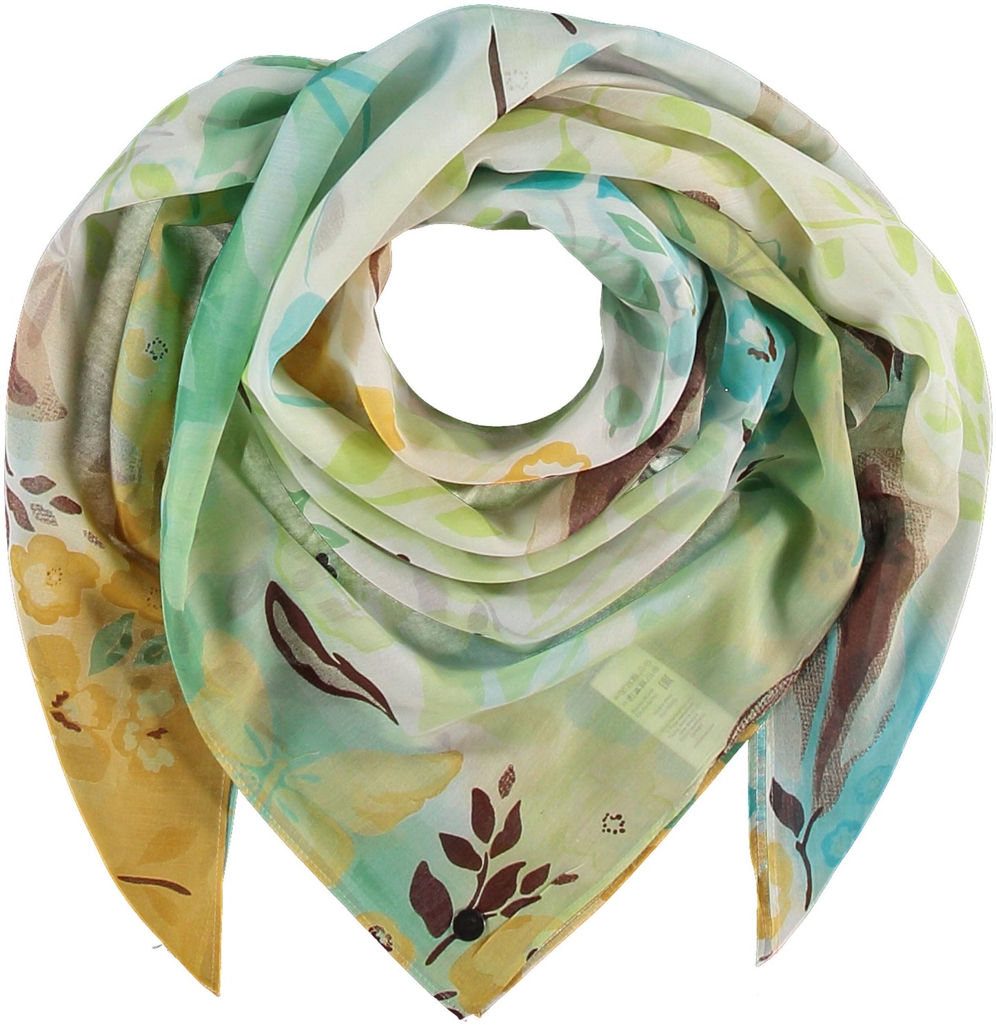 FRAAS - The Scarf Company - Butterfly Garden Cotton Silk Square: Sugar pink