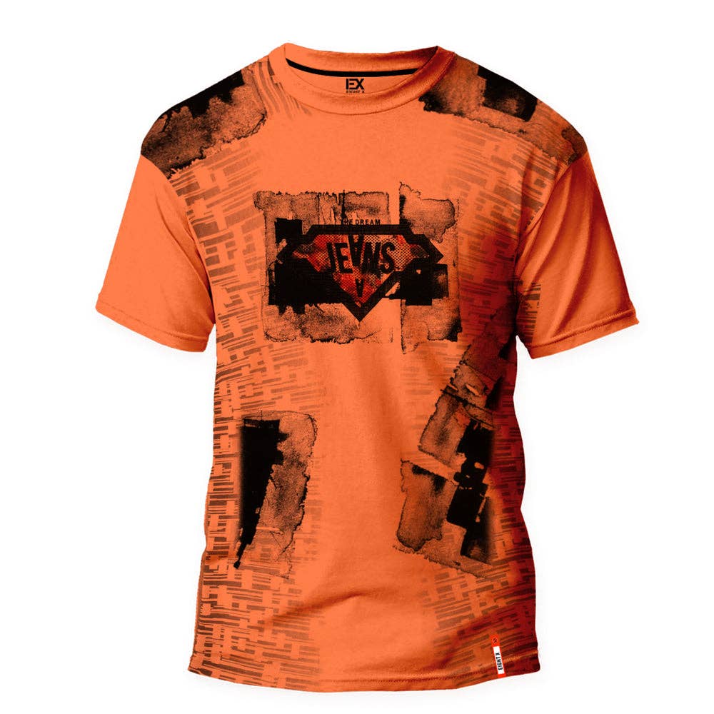 EIGHT X - The Dream Jeans 8X Street T-Shirt - Coral: ORANGE / 3XL