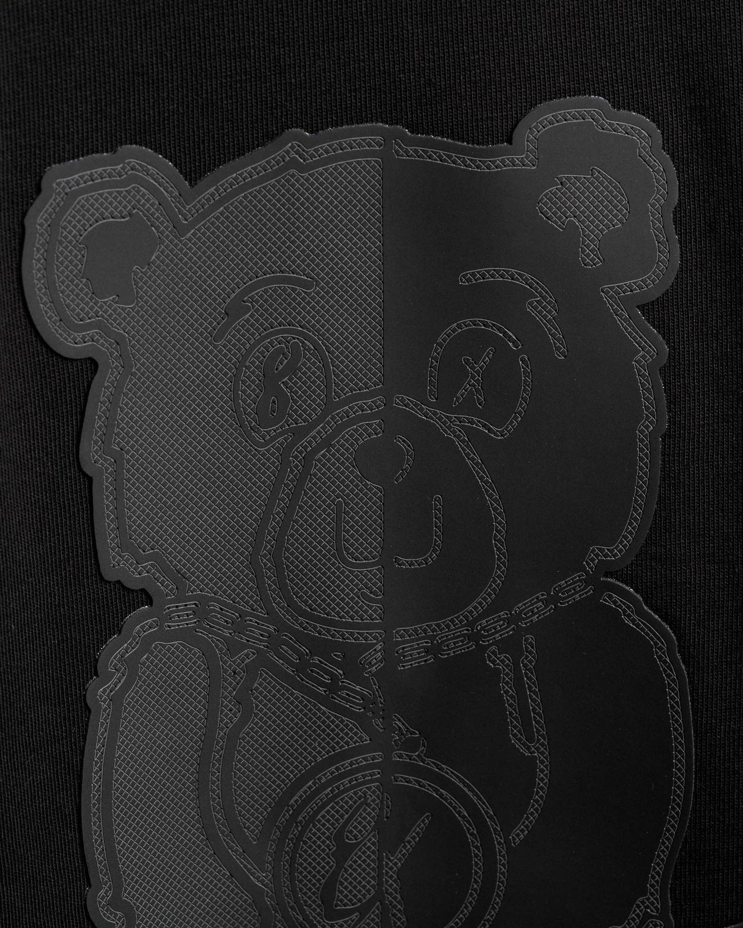 EIGHT X - Big Bad Bear Oversized Graphic T-Shirt - Black: BLACK / XL