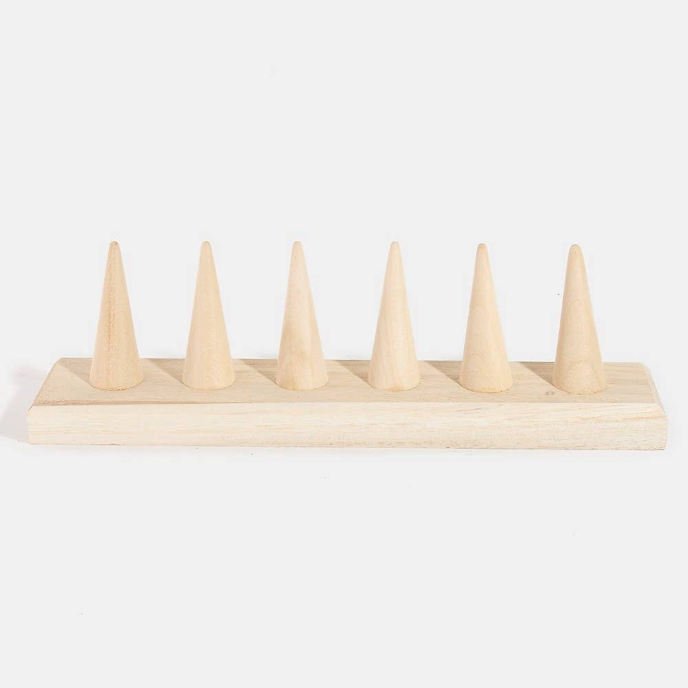 Collections by Fame Accessories - Wooden Ring Mount Display: WOOD