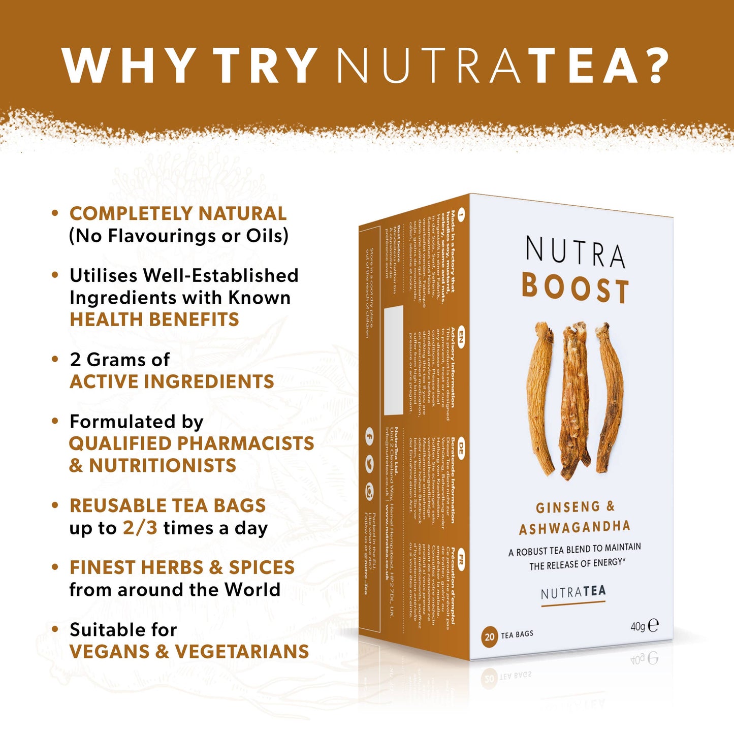 NutraTea - Nutra Boost Herbal Tea