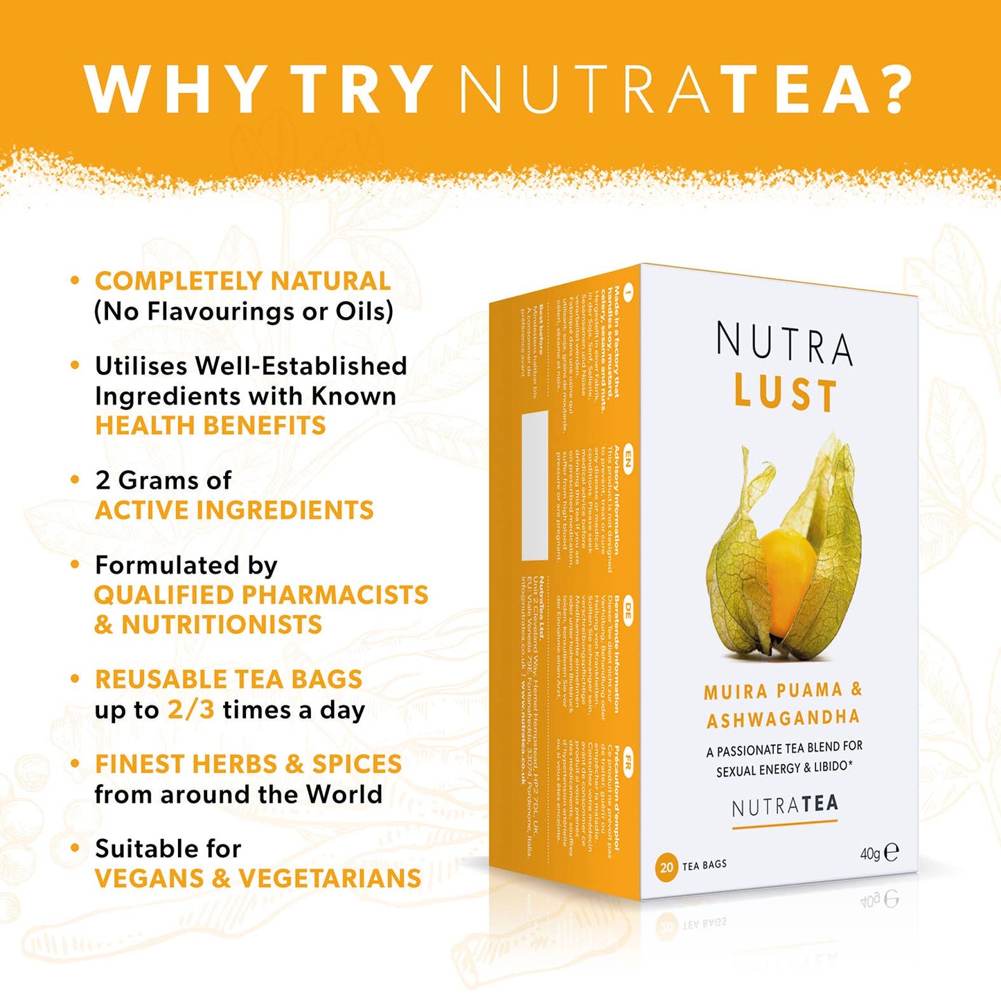 NutraTea - Nutra Lust Herbal Tea